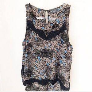 ASTR the Label, Black, nude, lace, sleeveless S